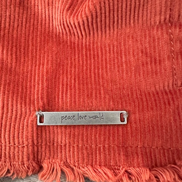 NWT PEACE LOVE WORLD CORD SHACKET/SHIRT 1x - Picture 4 of 4